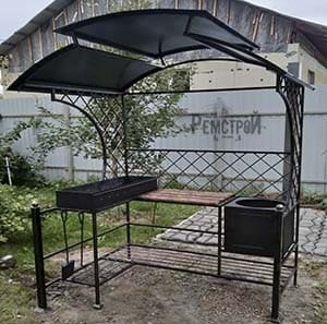 Мангал с крышей Мангал с крышей