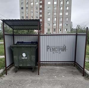 Контейнерная площадка для мусора Контейнерная площадка для мусора