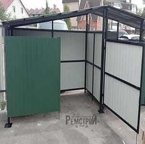 Контейнерная площадка закрытого типа Контейнерная площадка закрытого типа