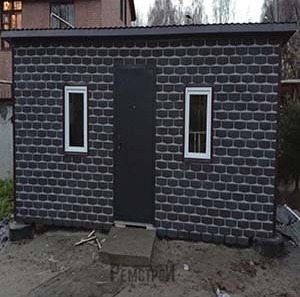 Бытовка на металлокаркасе Бытовка на металлокаркасе